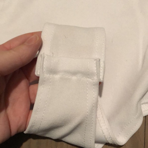 White One Shoulder Onesie - Picture 4 of 5